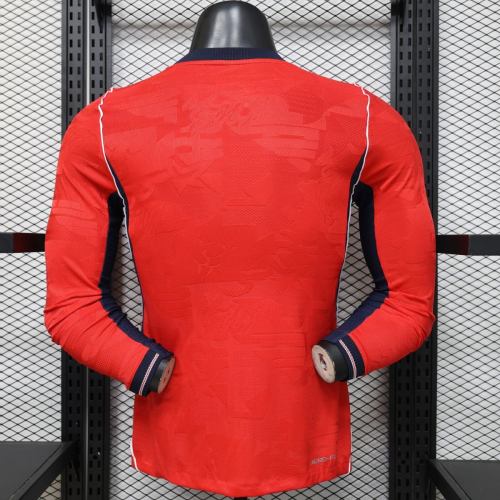 Player Version England 2026 Away Long Sleeve Authentic Jersey