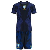 Player Version Kids Brazil 2026 Away Authentic Kit