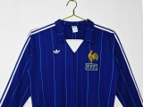 France 1980/1982 Home Long Sleeve Retro Jersey