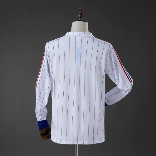 France 1980/1982 Away Long Sleeve Retro Jersey
