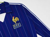 France 1980/1982 Home Long Sleeve Retro Jersey