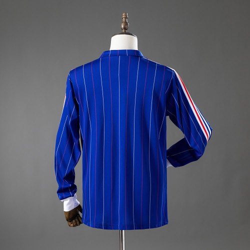 France 1980/1982 Home Long Sleeve Retro Jersey