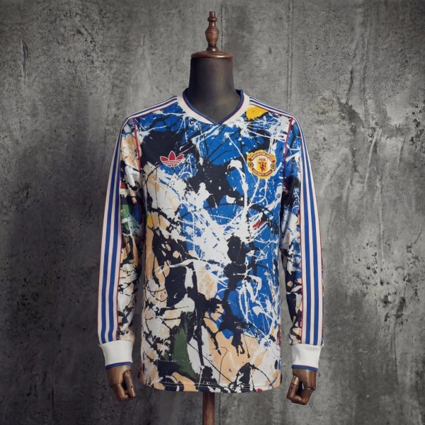 Thai Version MUFC 26/27 Stone Roses Long Sleeve Jersey