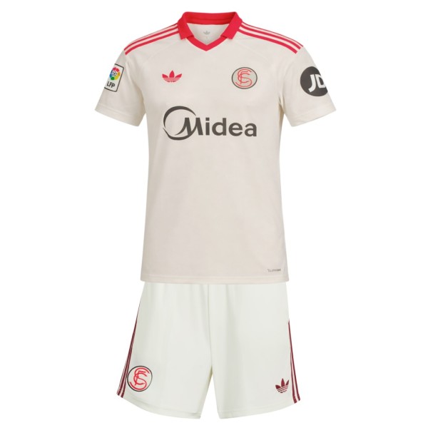 Kids Sevilla FC 2026 Retro Jersey and Short Kit