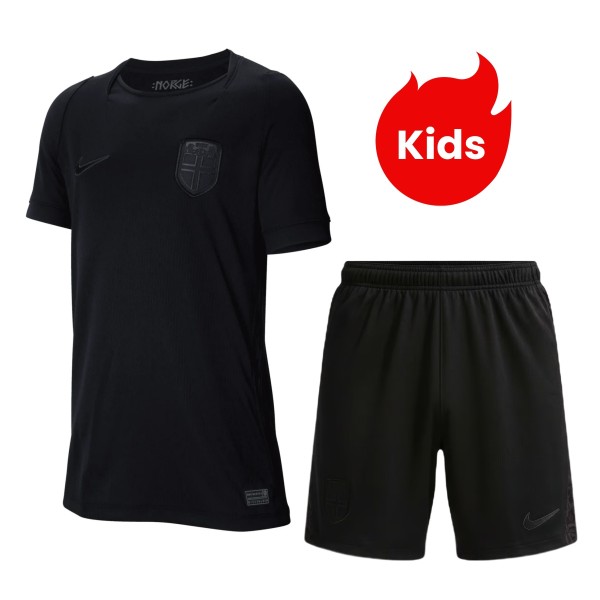 Kids Norway 2026 Away Jersey and Short Kit