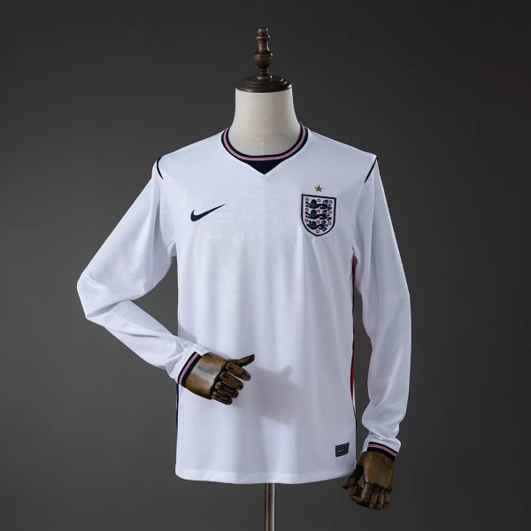 Thai Version England 2026 Home Long Sleeve Jersey