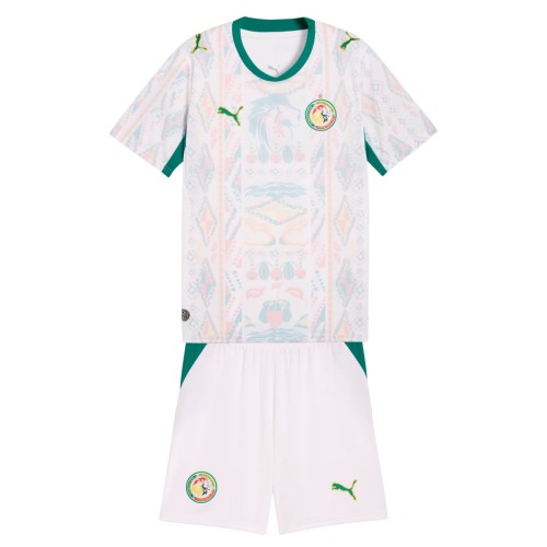 Kids Senegal 2026 Home Jersey and Short Kit