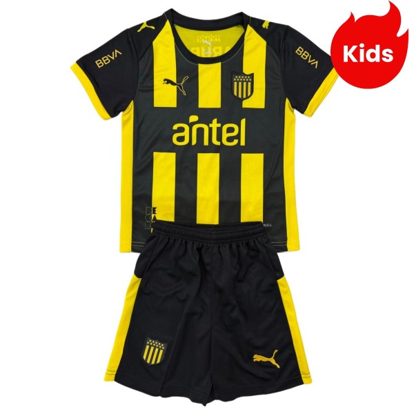 Kids Atlético Peñarol 2026 Home Jersey and Short Kit