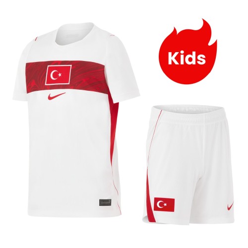 Kids Türkiye 2026 Away Jersey and Short Kit