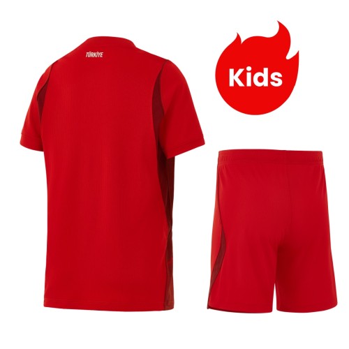 Kids Türkiye 2026 Home Jersey and Short Kit