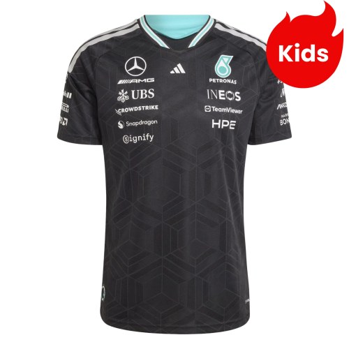 Kids Mercedes AMG Petronas F1 2026 Team Authentic Driver T-Shirt