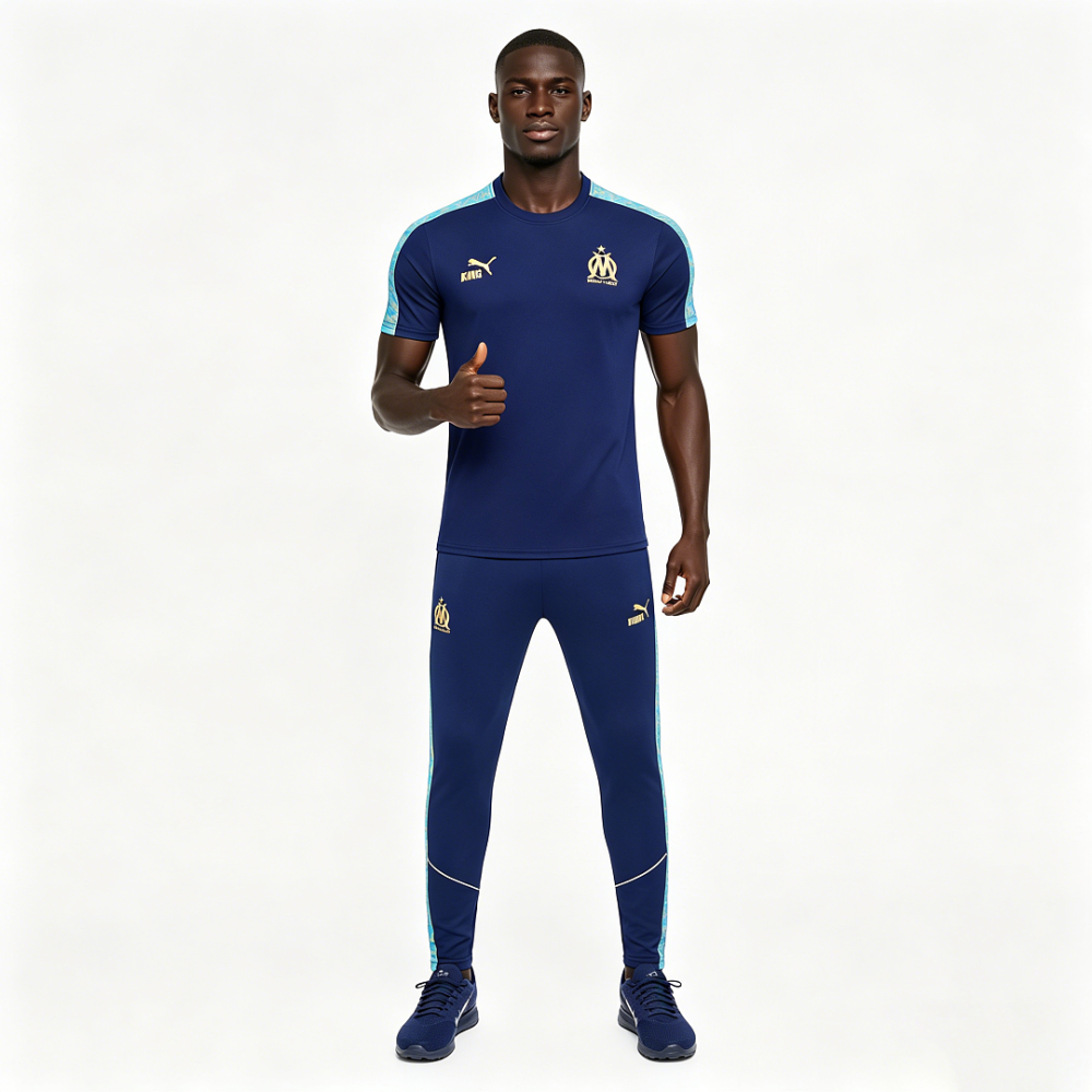 US$ 29.99 - Olympique Marseille 26/27 Training Shirt and Pants Set
