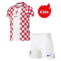 Kids Croatia 2026 Home Jersey and Short Kit
