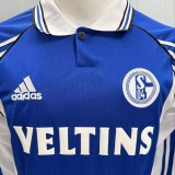 Schalke 04 1998/2000 Home Long Sleeve Retro Jersey