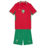 Kids Morocco 2026 Home Jersey and Short Kit