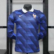 Player Version France 2026 Home Long Sleeve Authentic Jersey