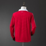MUFC 2010/2011 Home Long Sleeve Retro Jersey