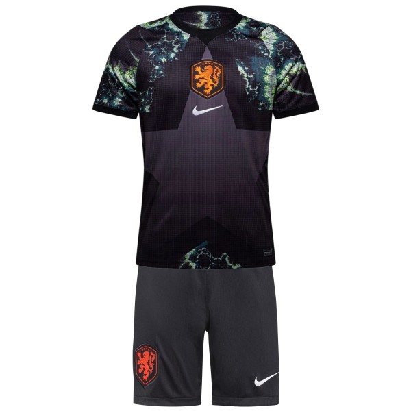 Kids Netherlands 2026 Goalkeeper Jersey and Short Kit