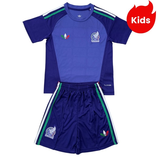 Kids Mexico 2026 Goalkeeper Jersey and Short Kit