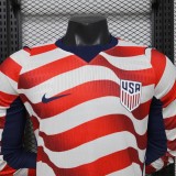 Player Version USMNT 2026 Home Long Sleeve Authentic Jersey