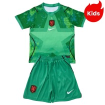 Kids Netherlands 2026 Goalkeeper Jersey and Short Kit