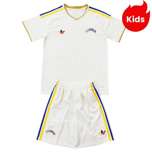 Kids Venezuela 2026 Away Jersey and Short Kit