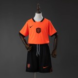 Kids Netherlands 2026 Home Jersey and Short Kit