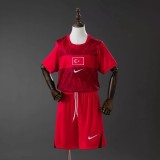 Kids Türkiye 2026 Home Jersey and Short Kit