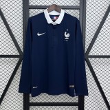 France 2014 Home Long Sleeve Retro Jersey