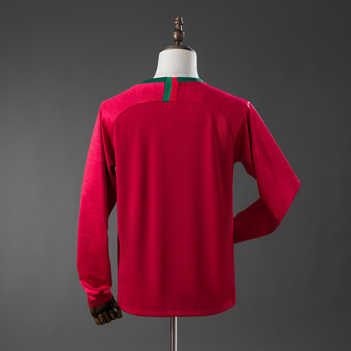 Portugal 2018 World Cup Home Retro Long Sleeve Jersey