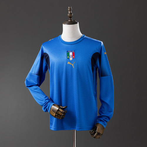 Italy 2006 World Cup Home Long Sleeve Retro Jersey