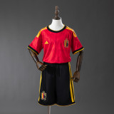 Kids Belgium 25/26 Home Jersey and Short Kit