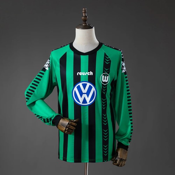 VfL Wolfsburg 1995/1996 Away Long Sleeve Retro Jersey