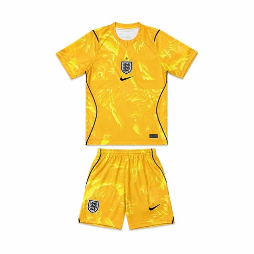 Kids England 2026 Goalkeeper Jersey and Short Kit