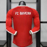 Player Version Bayern Munich 26/27 Home Long Sleeve Authentic Jersey
