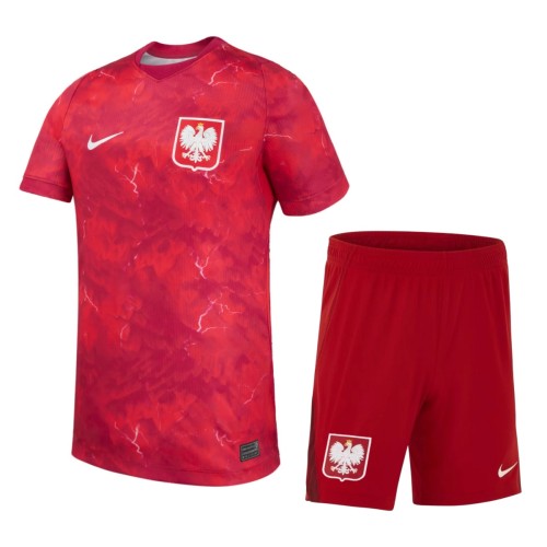 Kids Poland 2026 Away Jersey and Short Kit