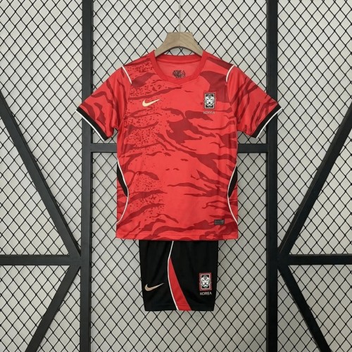 Kids South Korea 2026 Home Jersey and Short Kit