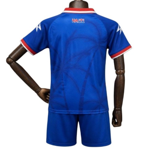 Kids Haiti 2026 Home Jersey and Short Kit