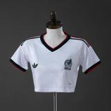 Thai Version Women's Mexico 2026 Away Cropped Jersey