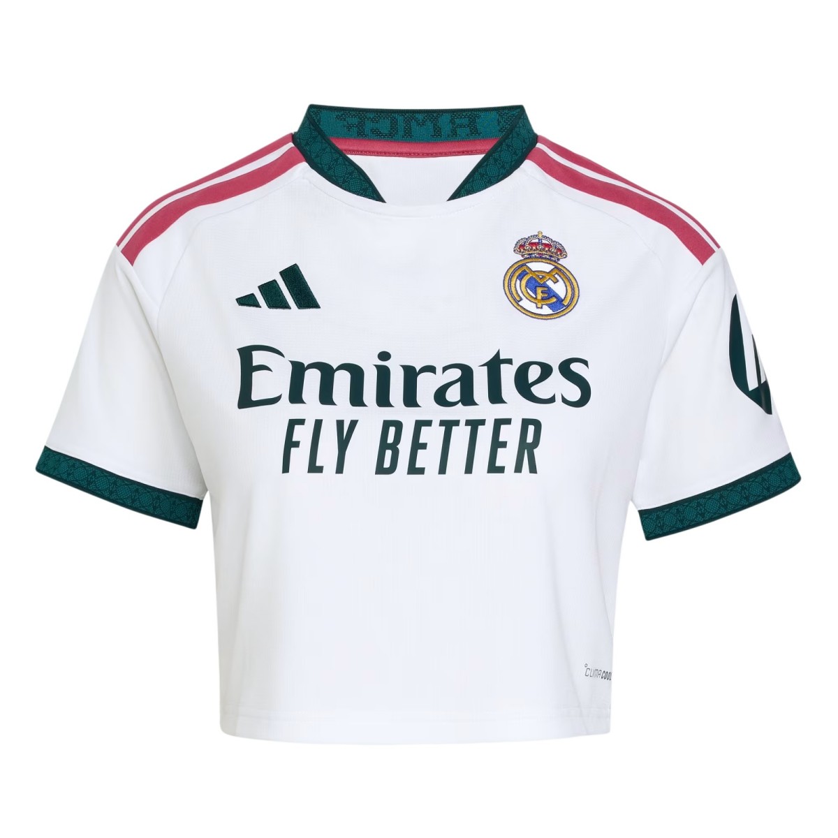 Thai Version Women's Real Madrid 26/27 Home Cropped Jersey