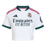 Thai Version Women's Real Madrid 26/27 Home Cropped Jersey