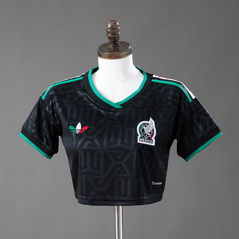 Thai Version Women's Mexico 2026 Third Cropped Jersey