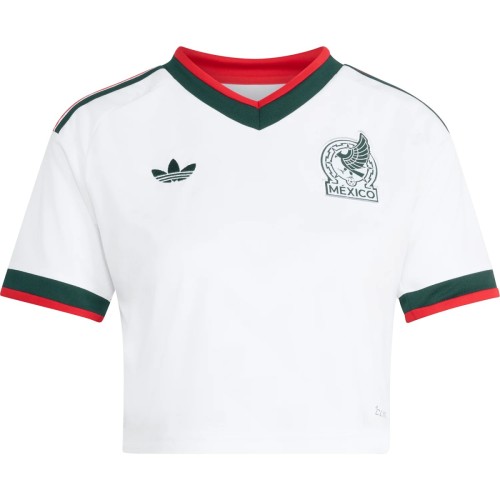 Thai Version Women's Mexico 2026 Away Cropped Jersey