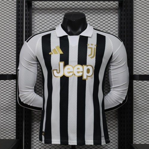Player Version Juventus 26/27 Home Long Sleeve Authentic Jersey