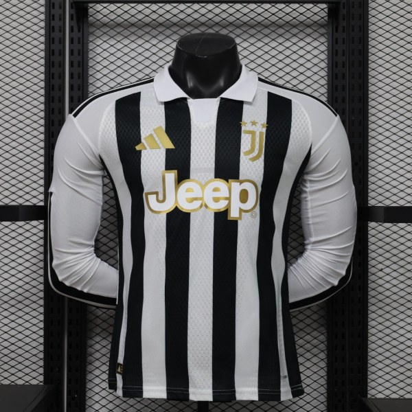 Player Version Juventus 26/27 Home Long Sleeve Authentic Jersey