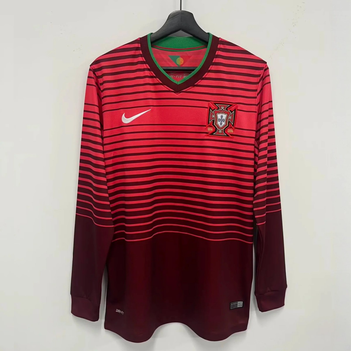Portugal 2014/2015 Home Long Sleeve Retro Jersey