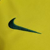 (On Sale) Brazil 2002/2004 Home Retro Jersey with Ronaldo Print