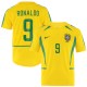 (On Sale) Brazil 2002/2004 Home Retro Jersey with Ronaldo Print