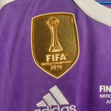 (On Sale) Real Madrid 2016/2017 Away Long Sleeve Retro Jersey with Ronaldo Print