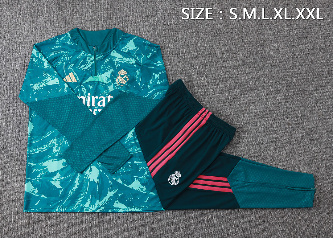 US$ 47.00 - Real Madrid 26/27 Half-Zip Training Top and Pants Set